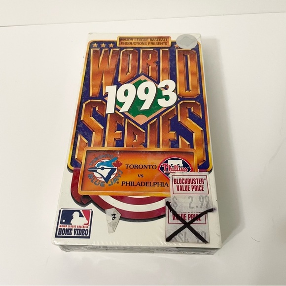 World Series 1993 Toronto Blue Jays Vs Philadelphia Phillies VHS Tape Baseball - Picture 12 of 16